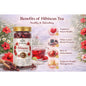Premium Hibiscus Herbal Tea | Caffeine-Free Natural Wellness Tea (50+ Cups)